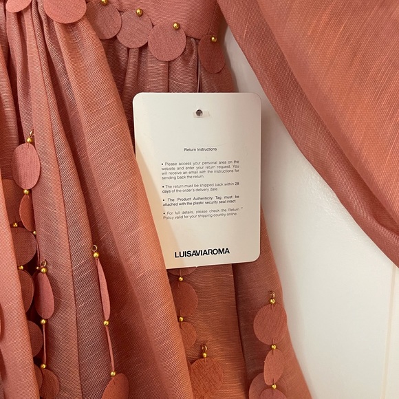 NWT ZIMMERMANN CONCERT DISC MINI DRESS Lipstick Pink Size 0 - Picture 14 of 16